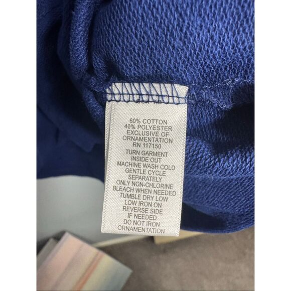 Quacker Factory Womens Notched Neck Embellished 3/4 Sleeve Tunic Top Blue 3X - Picture 4 of 10